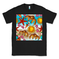Black beach seamless pattern Classic Tee - BundleAndBundleShop
