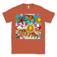Copper beach seamless pattern Classic Tee - BundleAndBundleShop