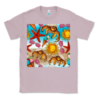 Lilac beach seamless pattern Classic Tee - BundleAndBundleShop