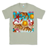 Matcha beach seamless pattern Classic Tee - BundleAndBundleShop