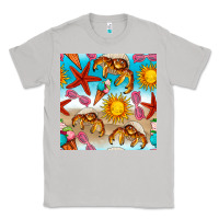Moon Dust beach seamless pattern Classic Tee - BundleAndBundleShop