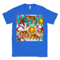 True Royal beach seamless pattern Classic Tee - BundleAndBundleShop