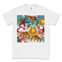 White beach seamless pattern Classic Tee - BundleAndBundleShop