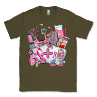Army Green nurse cancer Classic Tee - AdoDesignShop