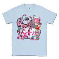 Dusty Blue nurse cancer Classic Tee - AdoDesignShop