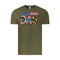 Vintage Olive American dad Vintage Tee - AdoDesignShop