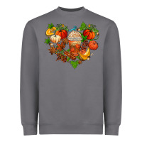 Storm fall pumpkin heart Heavyweight Sweatshirt - AdoDesignShop