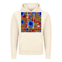 Vintage Artic patriotic flowers seamless pattern Vintage Hoodie - HRA Design Shop