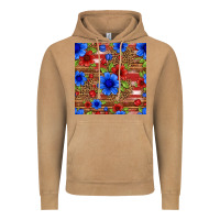 Vintage Camel patriotic flowers seamless pattern Vintage Hoodie - HRA Design Shop