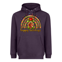 Plum Happy holidays elf gnome Heavyweight Hoodie - NancyCooperArtShop