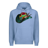 Colony Blue Aztec Sunflower Cowboy Hat Premium Hoodie - Bettercallsaul