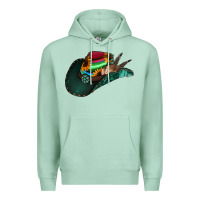 Seafoam Aztec Sunflower Cowboy Hat Premium Hoodie - Bettercallsaul