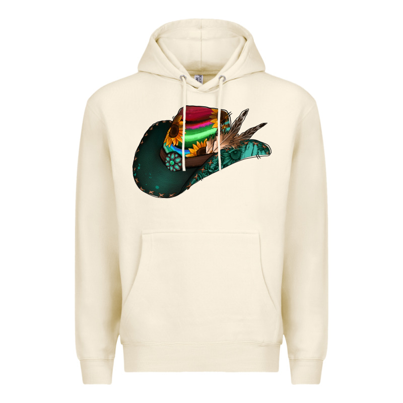 Aztec Sunflower Cowboy Hat Premium Hoodie by Bettercallsaul | Teevron