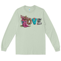Matcha valentines day love and boots Long Sleeve Tee - AdoDesignShop