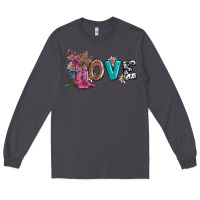 Smoke valentines day love and boots Long Sleeve Tee - AdoDesignShop