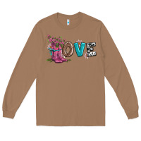 Toasted Coconut valentines day love and boots Long Sleeve Tee - AdoDesignShop