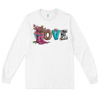 White valentines day love and boots Long Sleeve Tee - AdoDesignShop