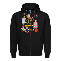 Black can't talk right now doing teacher stuff Zipper Hoodie - MaliasSmallBusiness