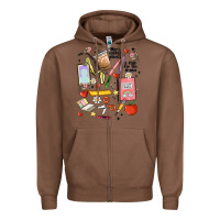 Chestnut can't talk right now doing teacher stuff Zipper Hoodie - MaliasSmallBusiness
