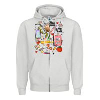 Dove Grey can't talk right now doing teacher stuff Zipper Hoodie - MaliasSmallBusiness