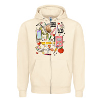 Sandshell can't talk right now doing teacher stuff Zipper Hoodie - MaliasSmallBusiness