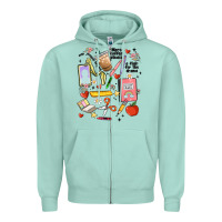 Seafoam can't talk right now doing teacher stuff Zipper Hoodie - MaliasSmallBusiness