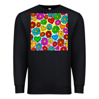 Black Pride lgbtq flowers and hearts seamless pattern Premium Sweatshirt - BundleAndBundleShop