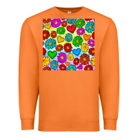 Carrot Pride lgbtq flowers and hearts seamless pattern Premium Sweatshirt - BundleAndBundleShop