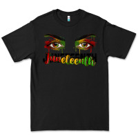 Black Juneteenth eyes Premium Tee - RanaPortraitStore