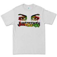 Dove Grey Juneteenth eyes Premium Tee - RanaPortraitStore