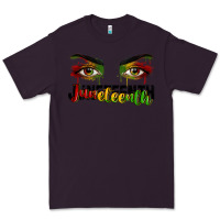 Plum Juneteenth eyes Premium Tee - RanaPortraitStore