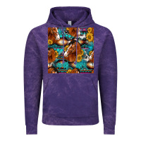 Cloud Purple sunflower horses seamless pattern Vintage Hoodie - HRA Design Shop