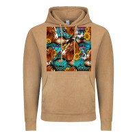 Vintage Camel sunflower horses seamless pattern Vintage Hoodie - HRA Design Shop