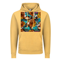 Vintage Mustard sunflower horses seamless pattern Vintage Hoodie - HRA Design Shop