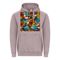 Vintage Zinc sunflower horses seamless pattern Vintage Hoodie - HRA Design Shop