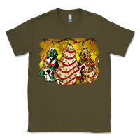 Army Green christmas tree cake and christmas pattern ado Classic Tee - AdoDesignShop