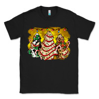 Black christmas tree cake and christmas pattern ado Classic Tee - AdoDesignShop