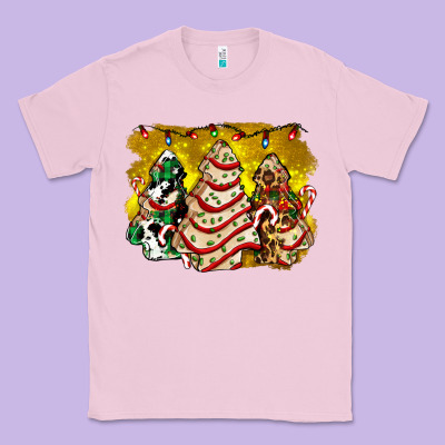 Christmas Tree Cake And Christmas Pattern Ado Classic Tee Designed By Adodesignshop