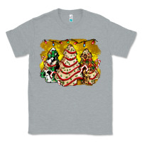 Heather Grey christmas tree cake and christmas pattern ado Classic Tee - AdoDesignShop