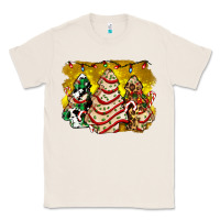 Natural christmas tree cake and christmas pattern ado Classic Tee - AdoDesignShop