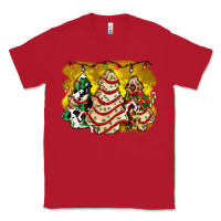 Red christmas tree cake and christmas pattern ado Classic Tee - AdoDesignShop