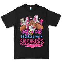 Black Just a girl obsessed with sneakers Premium Tee - RanaPortraitStore