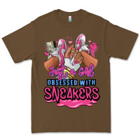 Cacao Just a girl obsessed with sneakers Premium Tee - RanaPortraitStore