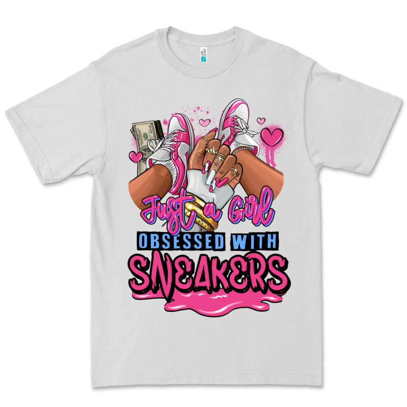 Just A Girl Obsessed With Sneakers Premium Tee by RanaPortraitStore | Teevron