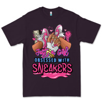 Plum Just a girl obsessed with sneakers Premium Tee - RanaPortraitStore