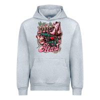 Heather Grey Boots never broke my heart Urban Hoodie - HowdyJamesFarm