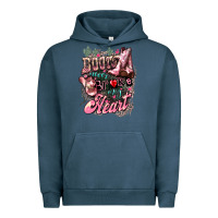 Pigment Midnight Navy Boots never broke my heart Urban Hoodie - HowdyJamesFarm