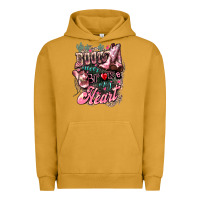 Pigment Peanut Butter Boots never broke my heart Urban Hoodie - HowdyJamesFarm