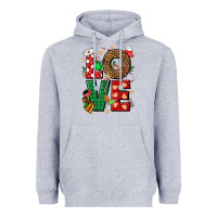 Heather Grey Love Nurse Christmas Heavyweight Hoodie - NancyCooperArtShop