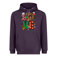 Plum Love Nurse Christmas Heavyweight Hoodie - NancyCooperArtShop